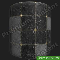 PBR Substance Material of Floor Marble Damaged #2